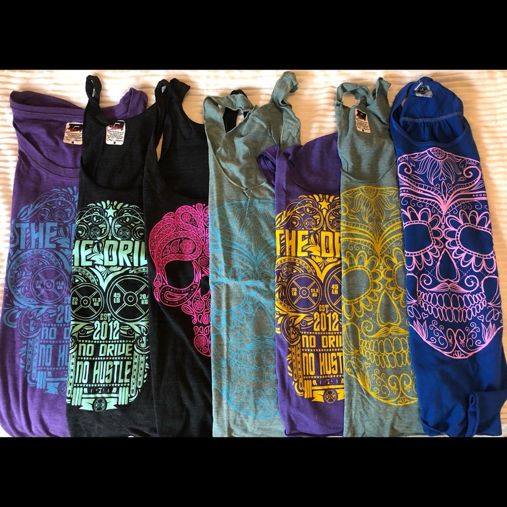 Set of 7 The Drive Work Out Tank